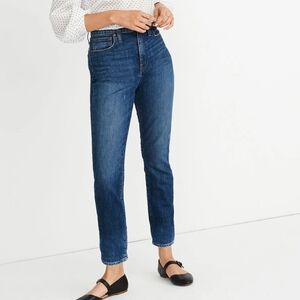 Madewell The High-Rise Slim Boyjean in Barksdale Wash